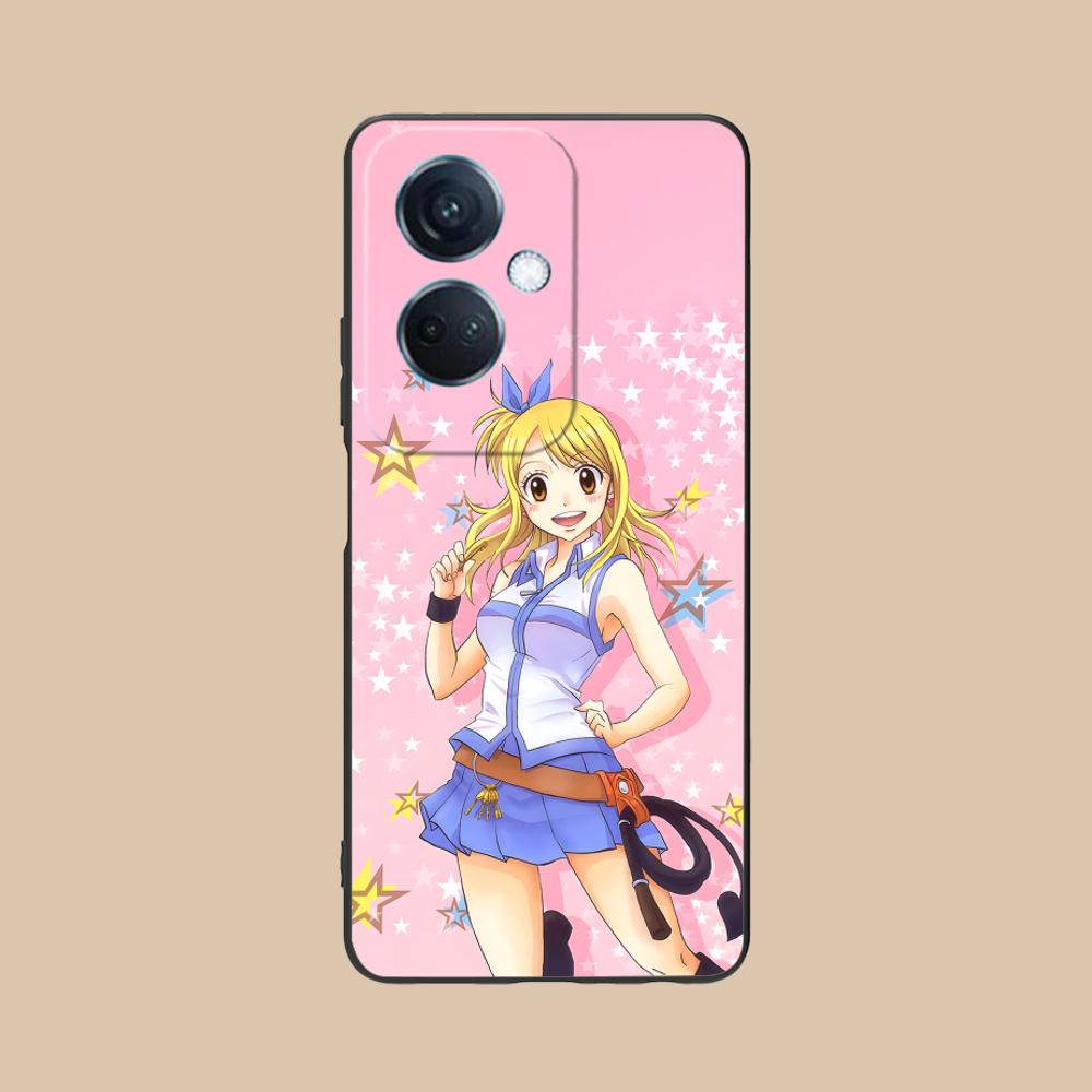 

Fairy Tail Lucy Mobile Phone Case for OPPO Reno 14 13 12 11 10 9 8 7 6 5 F T Pro 5G Colorful Printing Cover Smartphone Luxury OPPO Reno5 5G