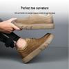2025 High-End Cowhide Casual Sneakers: Genuine Leather, Thick Breathable Sole, Versatile Trendy Design for Workwear.