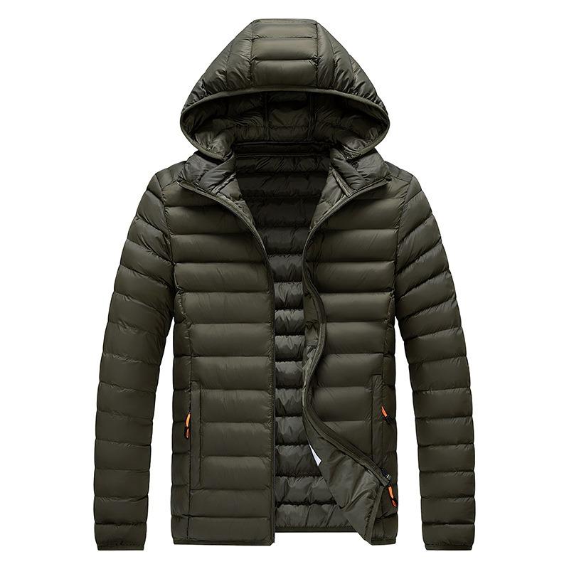 Padded-on Men's Winter Coat Slim and Light Padded Jacket Light and Thin Large Size Multi-color Down Padded Clothes Men Supply