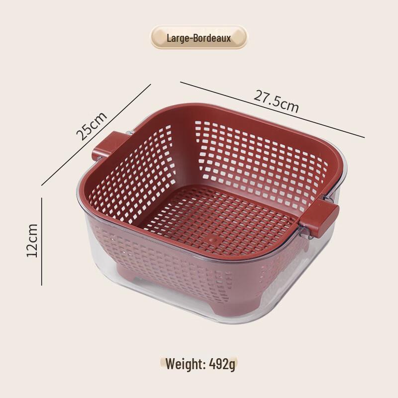 Wutuo Küchen-Doppelschicht-Abtropfkorb