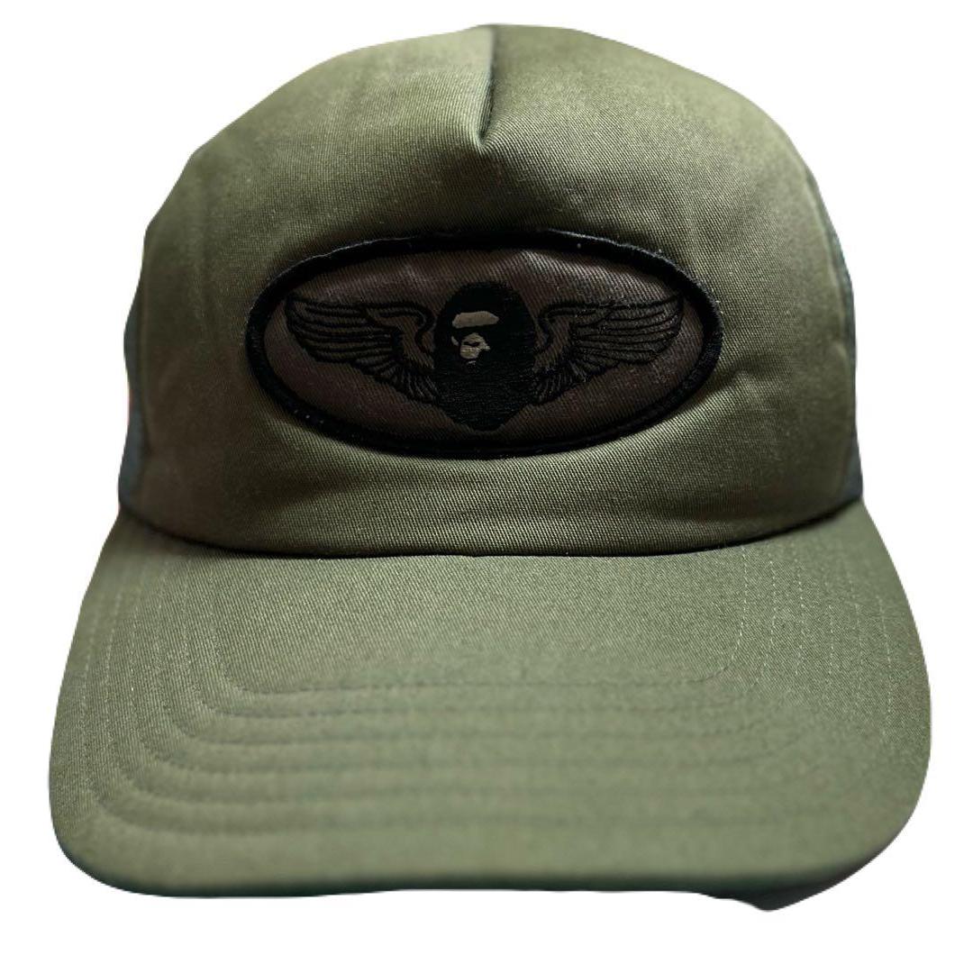 Used A BATHING APE Mesh Cap Olive