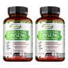 XEMENRY Capsule Organice de Ginseng, Potență 6000mg, cu Extract de Ginkgo Biloba, Formulă cu Potență Ridicată