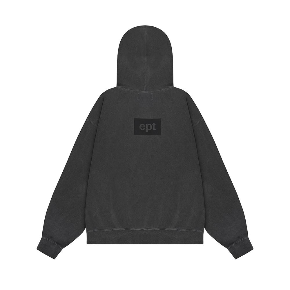 Ept Sel Pigment Dyed Hood Zip Up (Charcoal)