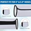 AC Hose Cover Sleeve Designed To Fit 5 Inch and 5 9 Inch Pipes Enhances Cooling Efficiency and Prevents Heat Transfer