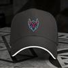New 1pc, Adjustable Sandwich Baseball Cap with Bull Head Print, Lightweight Printed Women's Hat, Bull Head Pattern Men's Trendy