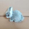 Simulation Rabbit Doll Cute Bunny Statue Cute Animal Art Ornaments for Children Day Kid Girl Boys Present Gift