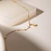 Stainless Steel Water Drop Zircon Necklace Women Classic Minimalist Stylish