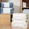 4Pcs Quilt Storage Container with Lids Large Capacity Fabric Quilt Bags Versatile Storage Bin for Household Use