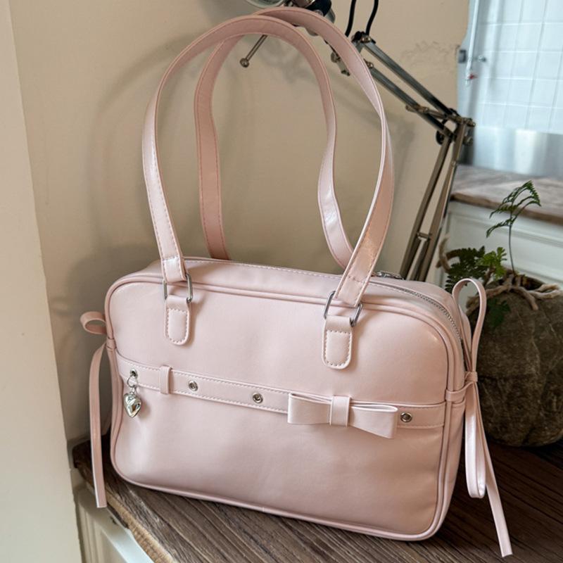 

Bag Large capacity bag women s 2025 new trendy summer shoulder bag casual fashion commuter multi-purpose shoulder tote bag чёрный