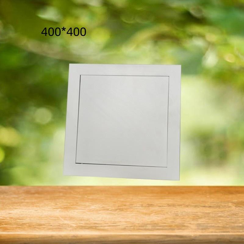 White Central Air Conditioning Aluminum Alloy Press Door Hinge Lock Type Maintenance Port Louver Air Outlet Diffuser