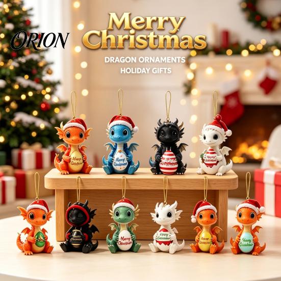 Christmas Tree Hanging Ornaments 2026 Dragon Advent Calendar, 24 Days Funny Baby Figures Countdown Acrylic Decorations 2D Cartoon for Xmas Tree, Home