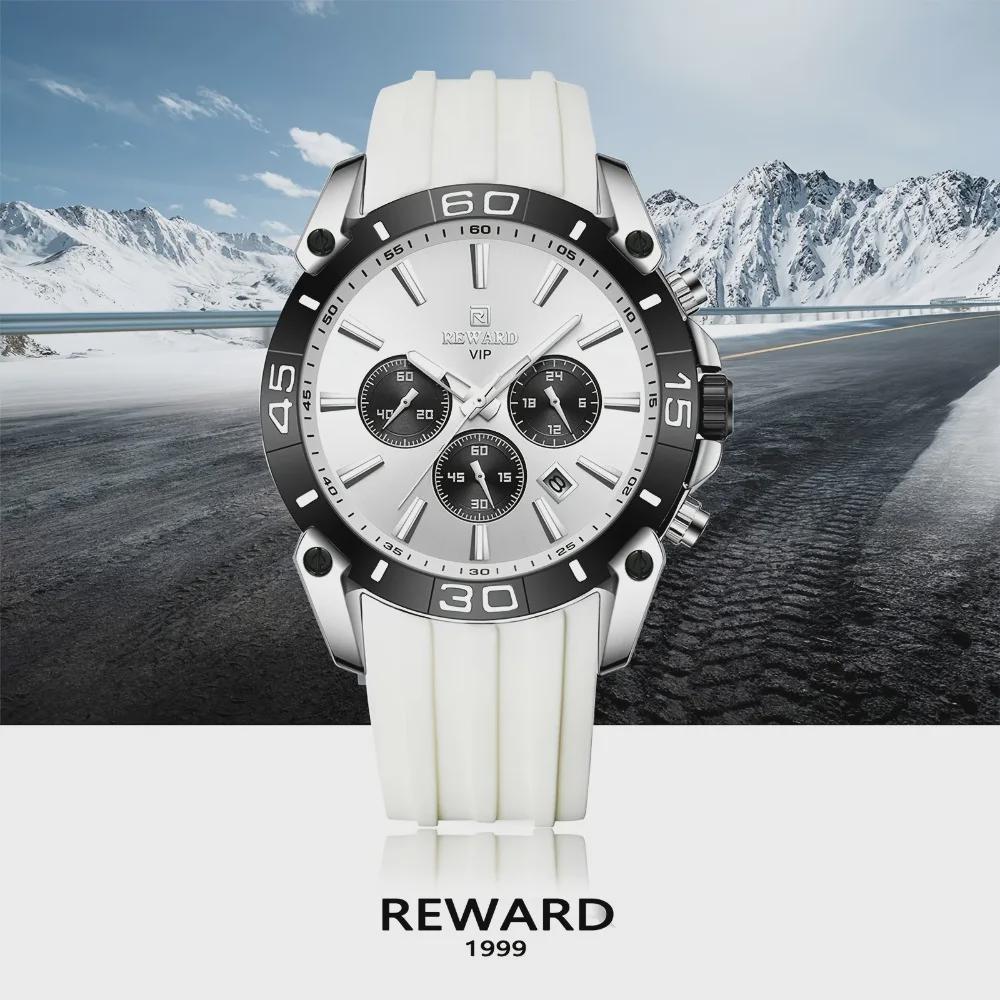 Men Silicone Quartz Mens Watch Multi Functional Waterproof Luminous Calendar Chronograph Watches