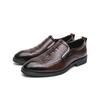 Men Loafers Dress Business Office Formal Shoes Black Brown Retro Leather Shoes Plus Size