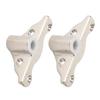 2PCS 1/2in Oarlock Socket Polished Finish Oarlock Support Bracket Row Lock Socket  Boating Equipment