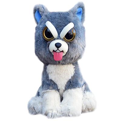 Feisty Pets Tang Dog, a RANGS Facetippet Tang Dog Stuffed Toy with Changing Facial Expressions