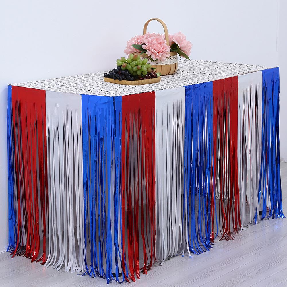 275x75cm Tinsel Table Skirt - Party & Event Decoration