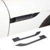 2PCS Carbon Fiber Side Fender Air Vent Sicker Trim For Jaguar F-TYPE 2013-