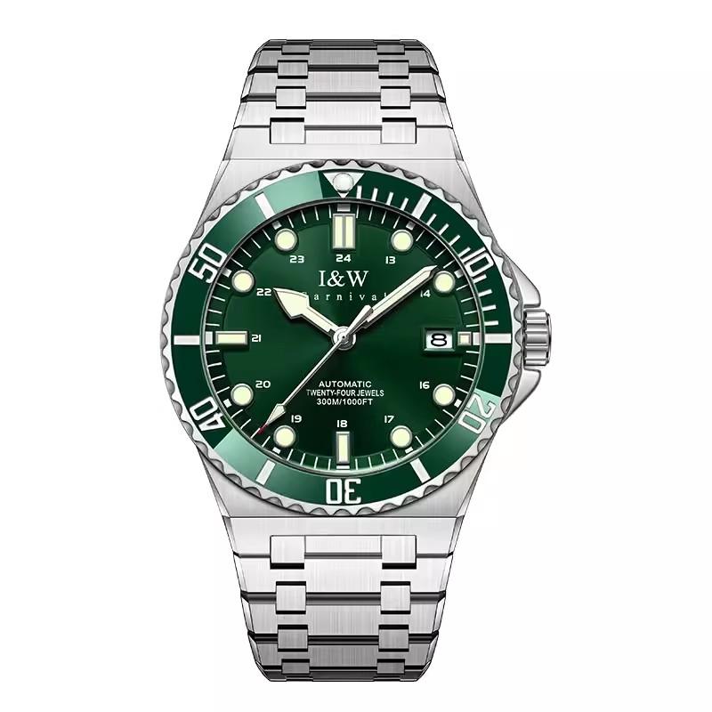 Montre Homme CARNIVAL Mechanical Military Watches for Man Brand Luxury Sports Automatic Wrist Watch 300m Waterproof Reloj Hombre