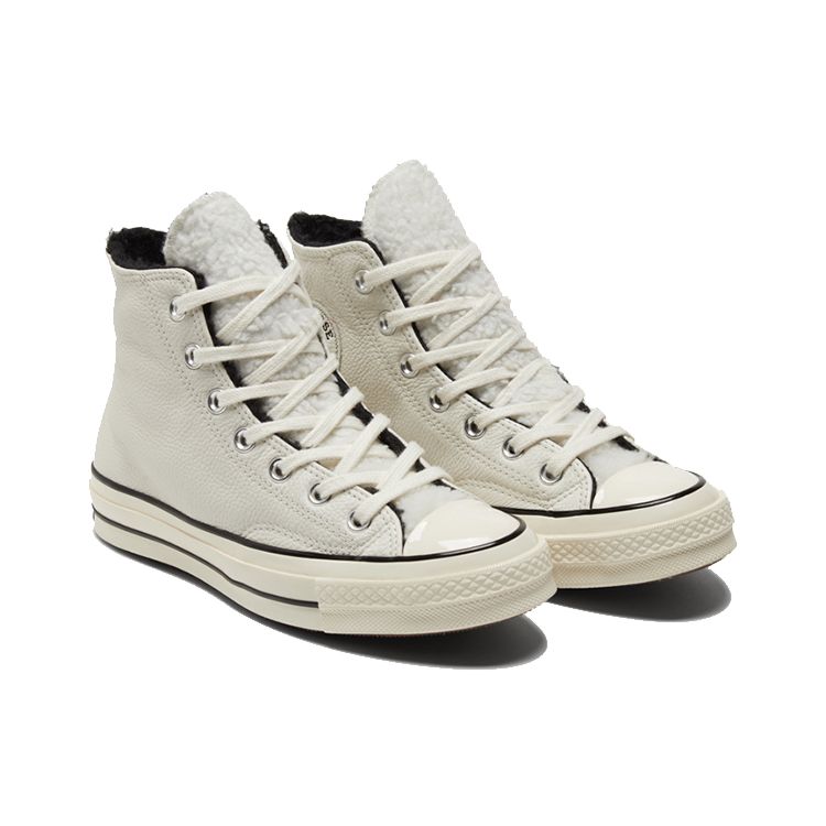 Converse Chuck 70 High Cozy Utility - Czapla Sneakersy Unisex Białe Czarne 172365C