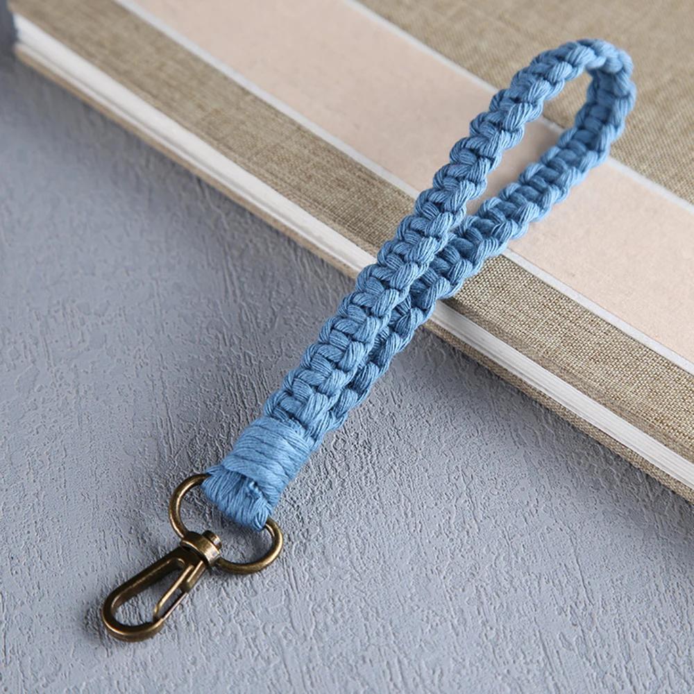 Neuer Vintage Twist Baumwollseil Schlüsselanhänger Damen Temperament Auto Tasche Schlüsselring Geflochtener Schlüsselanhänger Für Damen Schmuck Geschenk 2022