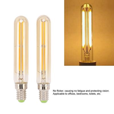 2 Stück LED-Röhrenlampe 4W E14 2300K Röhrenlicht Lampenbirnen T20x120 für Beleuchtung