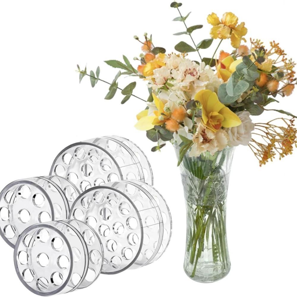 2Pcs Transparent Spiral Ikebana Stem Holder For Vases Flower Stem Fixing Bouquet Twister Arrangement Diy Flower Arranging Tool