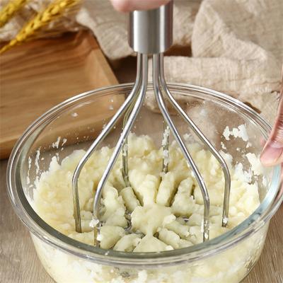 Kitchen Potato Crusher Tool Stainless Steel Potato Masher Manual Fruit Vegetable Pressure Mud Machine Kitchen Food Crusher