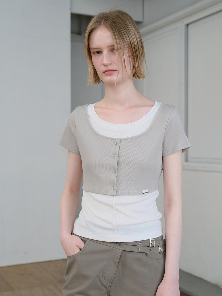 Leibeu Layered Button-Up Top Vw6Me537_2Color