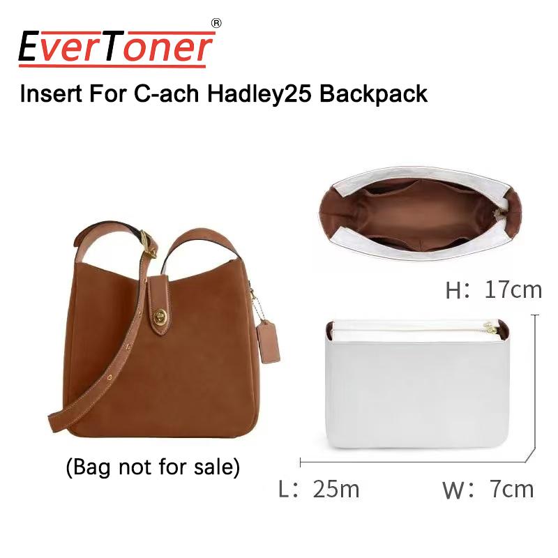 EverToner Waterproof DuPont Paper Bag Organizer Insert Liner For C-ach Hadley25 Backpack Travel Handbag