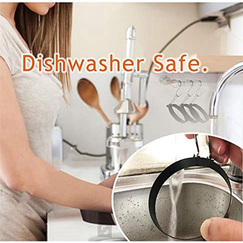 Good-Egg Ring With Wooden Handle Round Mold For Muffins Griddle Cooking Shaper For Breakfast