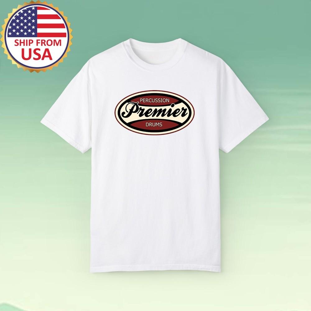 

Premier Percussion Drums Men#039;s White Size S5XL Unisex T-Shirt XL