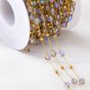 0.5meter 1meter Irregular Stone Beaded Chain Stainless Steel Elegant Necklaces Chains Boho Handmade Bracelets DIY Jewelry Making
