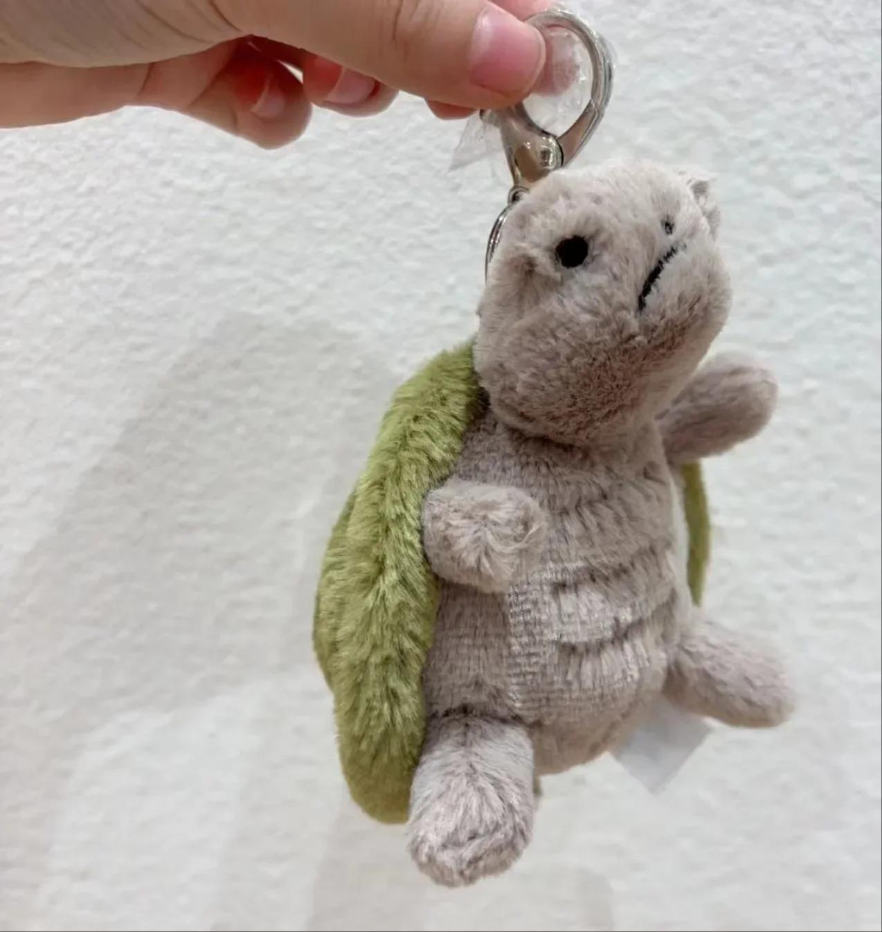 

Turtle bag pendant keychain doll cute home decoration cat dog interactive toy pet holiday gift 15cm 15cm жовто-зелений
