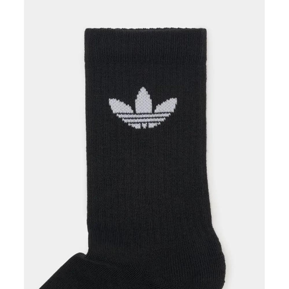 adidas Trefoil Cushion Crew Socks 3P - Black IJ5613 4496184
