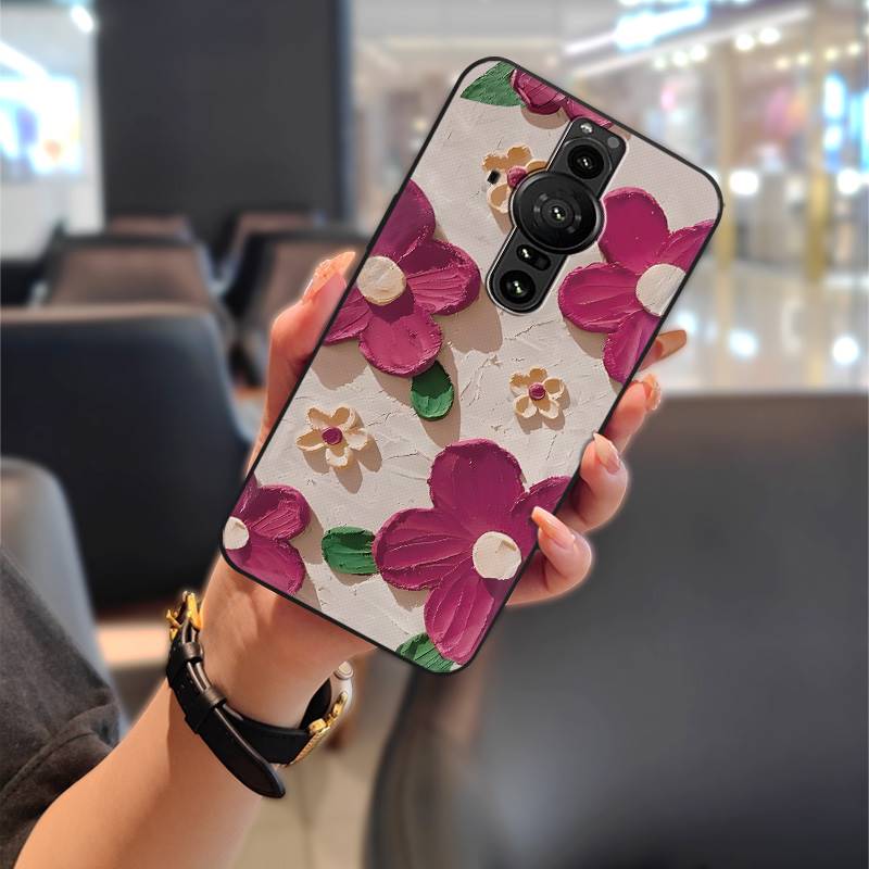 Graffiti Anti-dust Phone Case For Sony Xperia Pro-I Animals Durable Full wrap Dirt-resistant Waterproof Cartoon Cute TPU