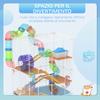 5 Tier Hamster Cage Carrier Habitat w/ Exercise Wheels, Tunnel, Light Blue