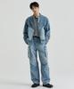 Denim Parachute Cargo Pants [Light Indigo]