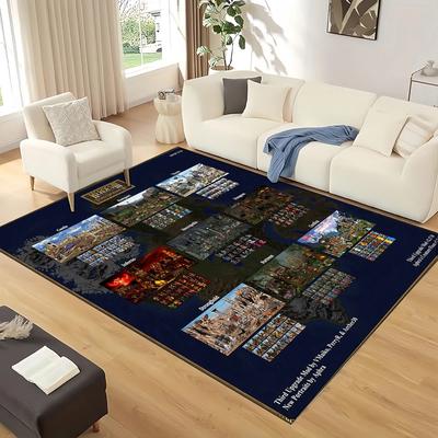 Game 9 Factions Races Stronghold Dwelling Creatures Heroes of Might and Magic Carpet Rug for Home Bedroom Sofa,Floor Mat