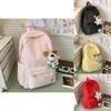 Nylon College Style Backpack For Women And Men With Breathable Air Cushion Straps For Travel And School
