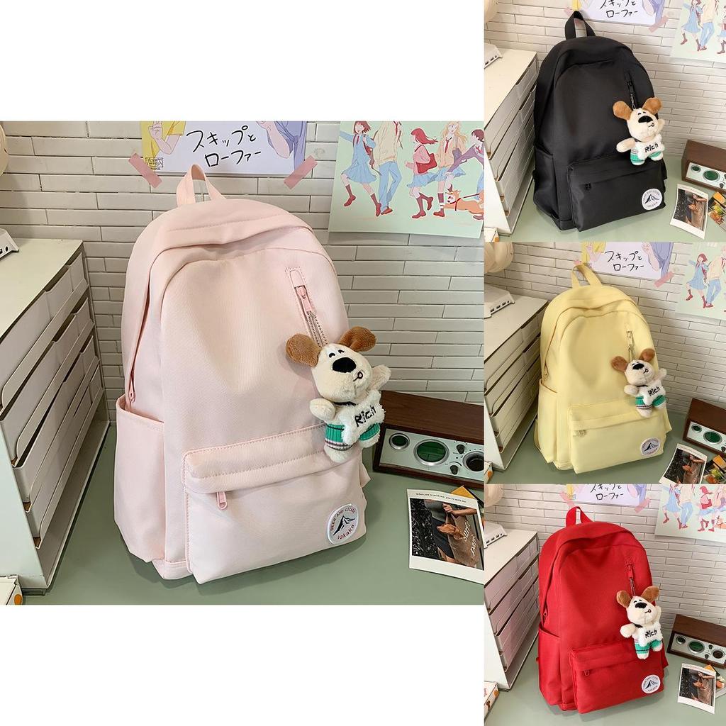 Nylon College Style Backpack For Women And Men With Breathable Air Cushion Straps For Travel And School