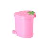 Pink Plastic Strawberry Decorative Garbage Container Home Supplies With Lid Washable Trash Basket Dustbin Wastebasket Trash Can