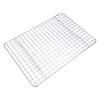 Spacious Stainless Steel Baking and Cooling Rack for Home Kitchen Use with Compatibility for Various Pan Types