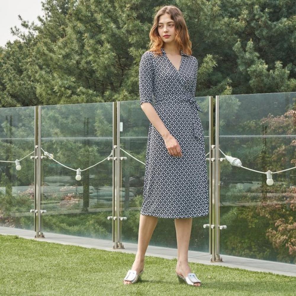 Lipbbam Creora Derosy Cara 3 4 Sleeve Long Wrap Dress Ldm11co01