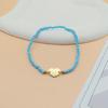 Minimalist Stainless Steel Crystal Bohemian Colored Beaded Heart Bracelet For Women