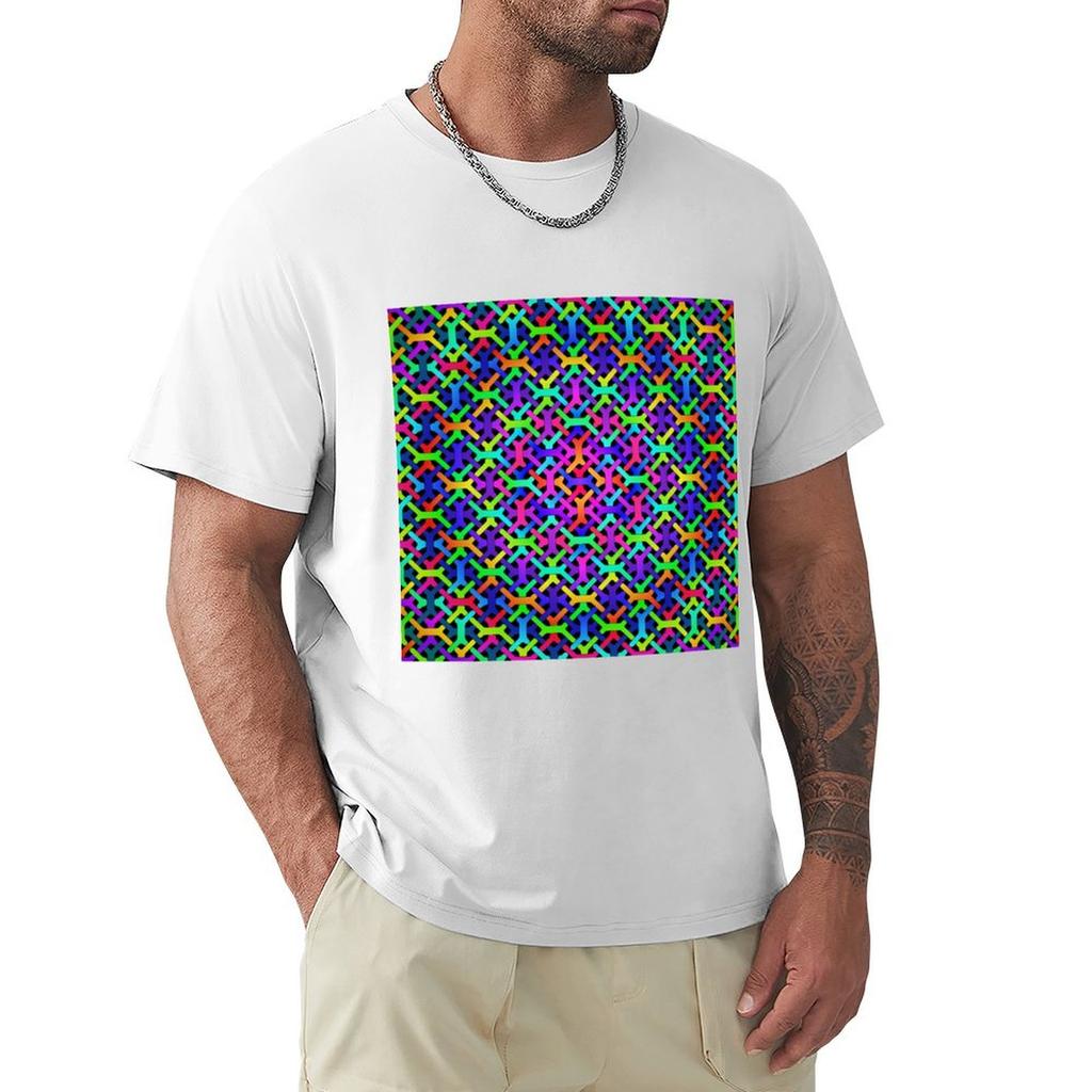 Network Rainbow Tshirt Basic Solid Tee For Daily Use