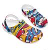 Color Print EVA Garden Clogs Women Men Lightweight Breathable Slip On Shoes Beach Pool Bathroom Home Sandals Home Outdoor Use