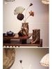 Zen Tabletop Vase with Dried Flowers for Living Room or Tea Room Decor