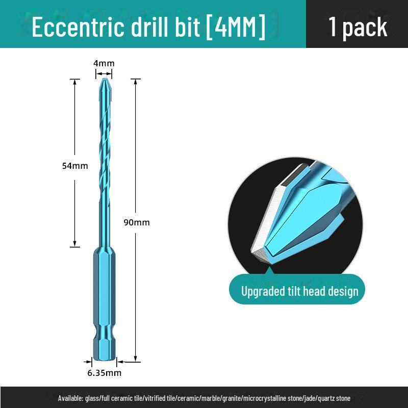 Huhao Heavy Duty Excentrische Boor met Kantelbare Kop voor Keramiek, Tegel, Beton, Gipsplaat en Glas.