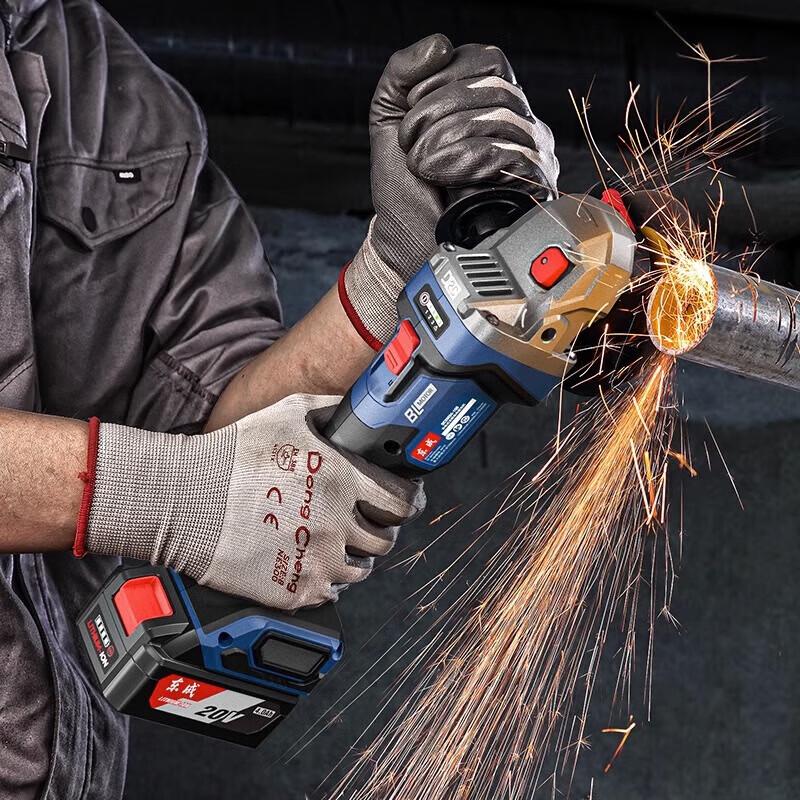 Dongcheng 20V Cordless Brushless Angle Grinder DCSM08-100 CN Plug (adapter Included)