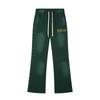 Legends Prevail NY Mens Casual Pants Streetwear Drawstring Waist Micro Flare Trousers